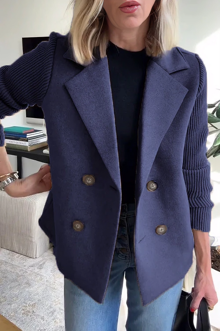 Camela | Blazer med Strikkede Ermer