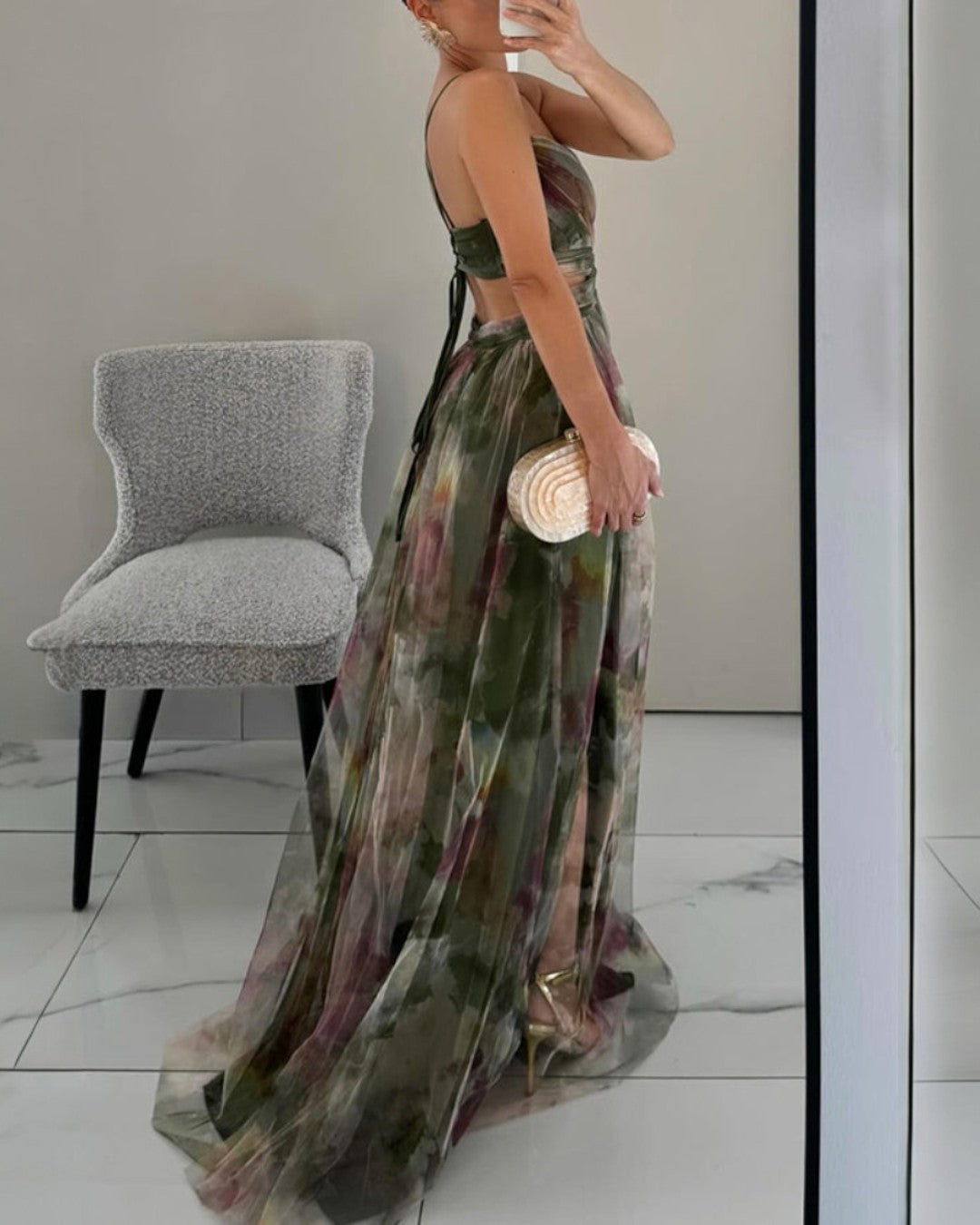 Giselle – Fortryllende maxikjole med blomsterprint