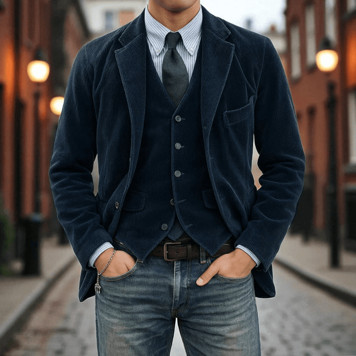 Steffen | 2-delt sett: Blazer og vest