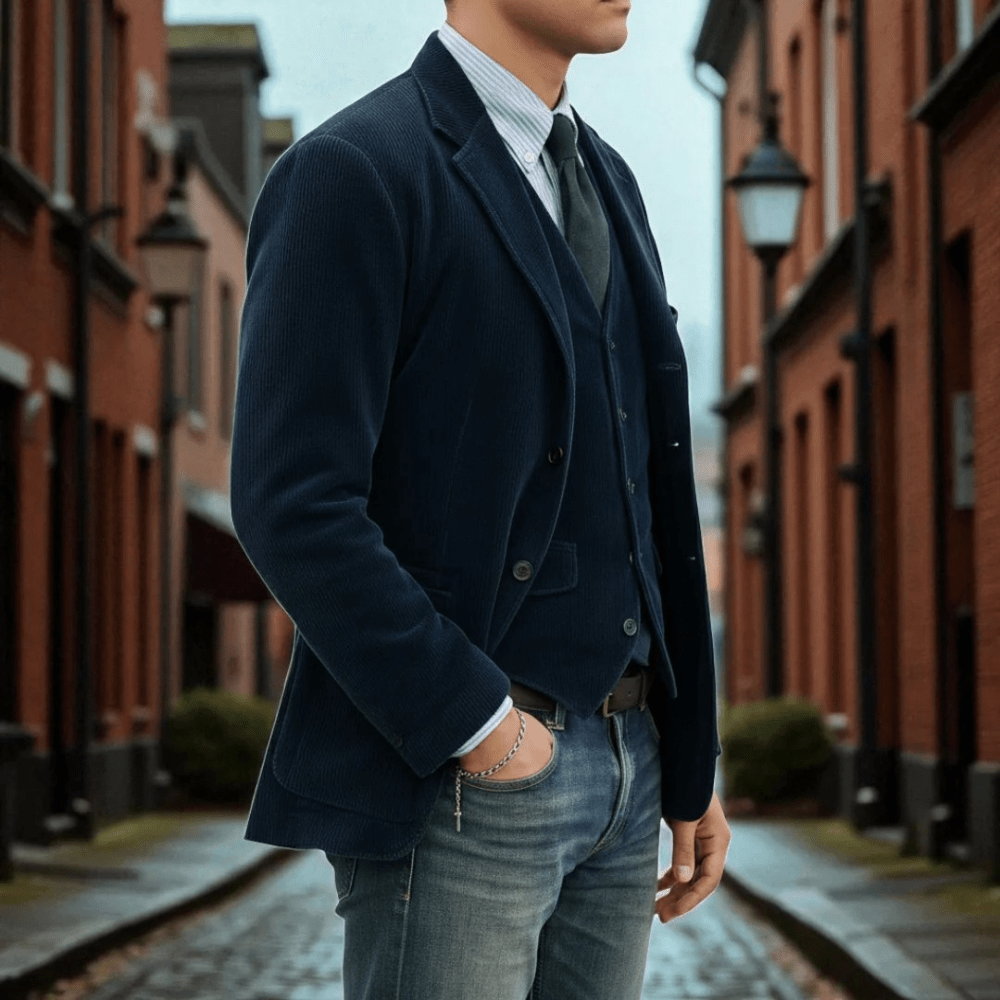 Steffen | 2-delt sett: Blazer og vest