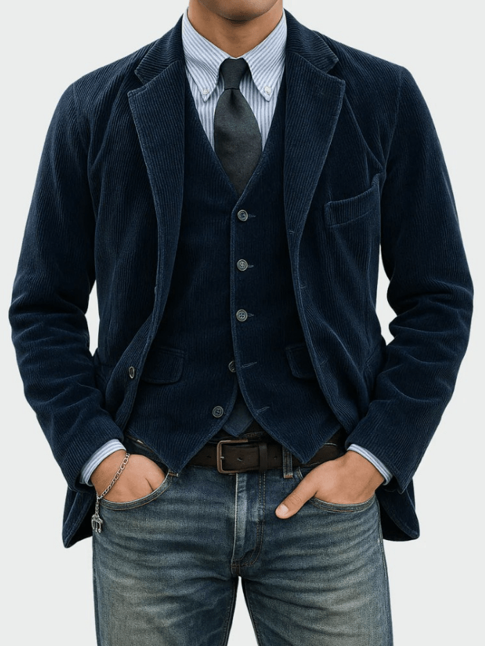 Steffen | 2-delt sett: Blazer og vest