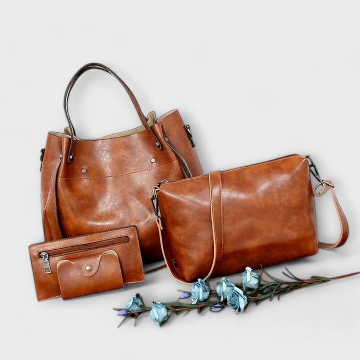 Olivia | 4-delt Vintage Bag Sett