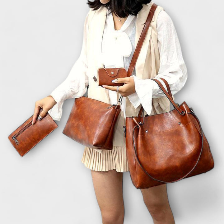 Olivia | 4-delt Vintage Bag Sett