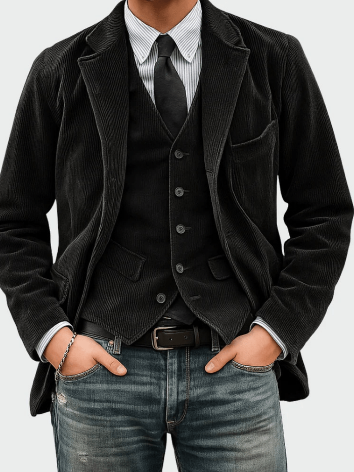 Steffen | 2-delt sett: Blazer og vest