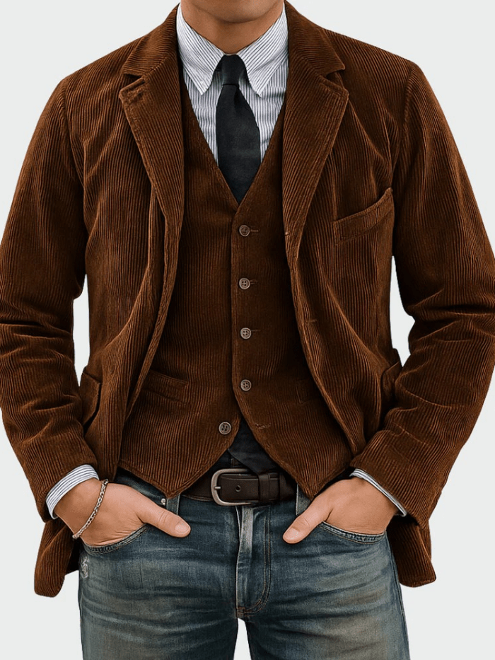 Steffen | 2-delt sett: Blazer og vest