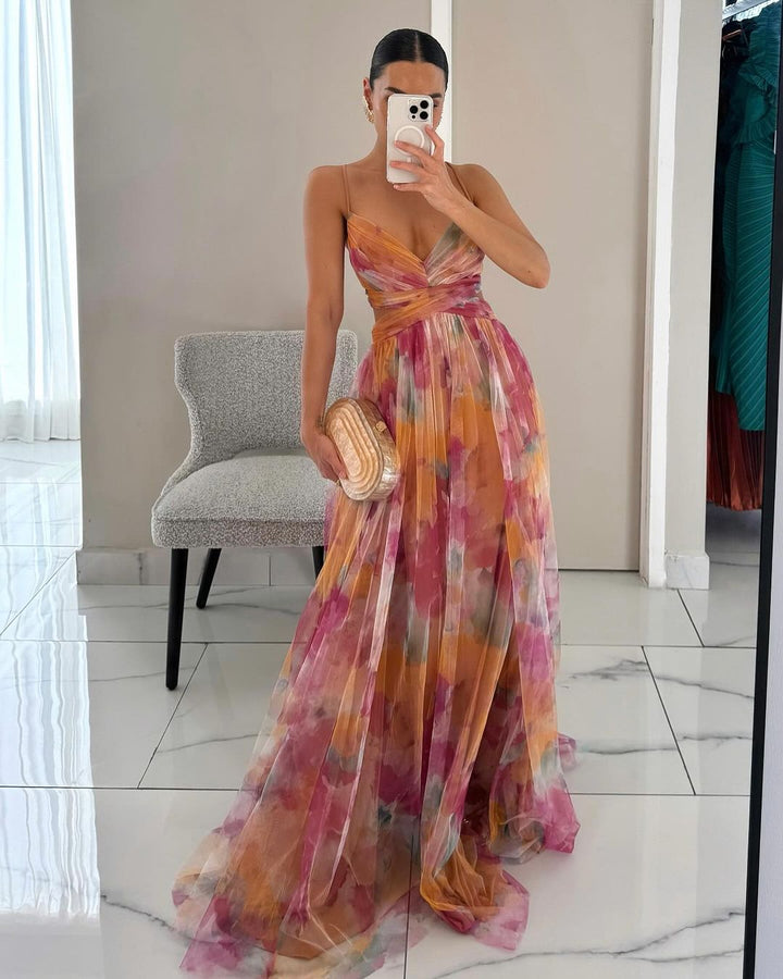 Giselle – Fortryllende maxikjole med blomsterprint
