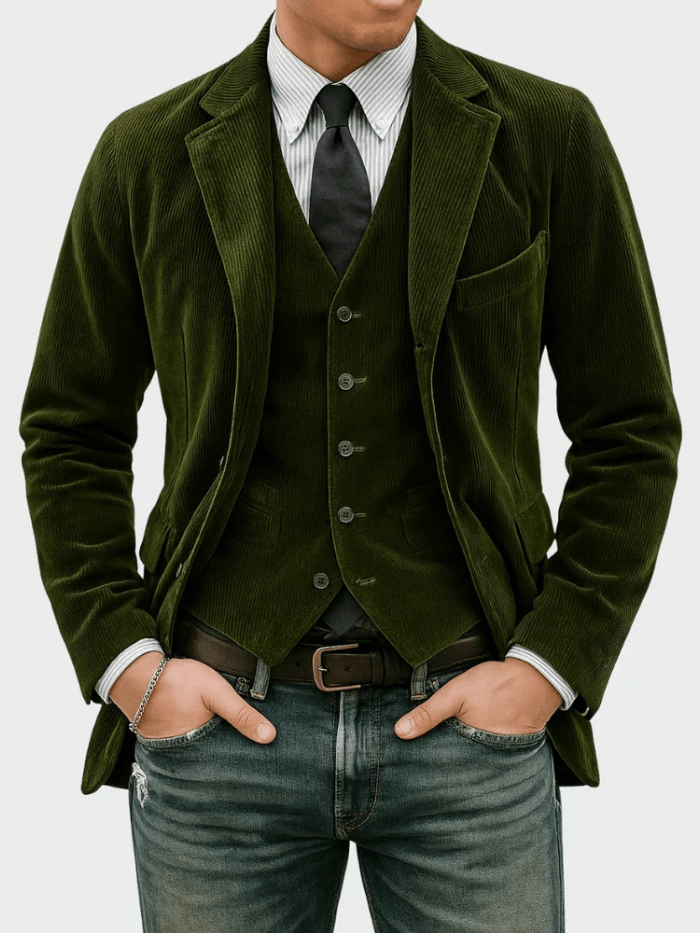 Steffen | 2-delt sett: Blazer og vest
