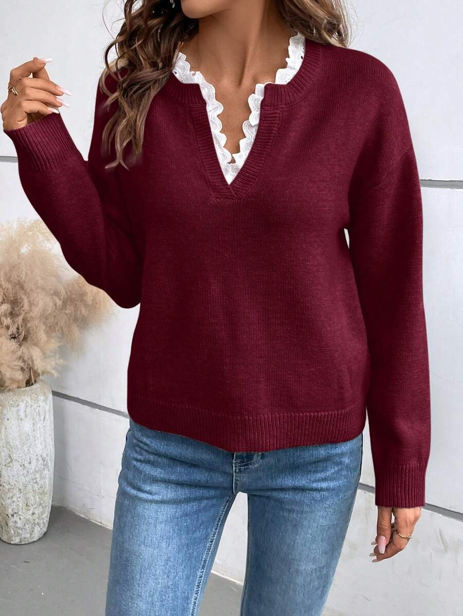 Gillian | Elegant V-Hals Genser