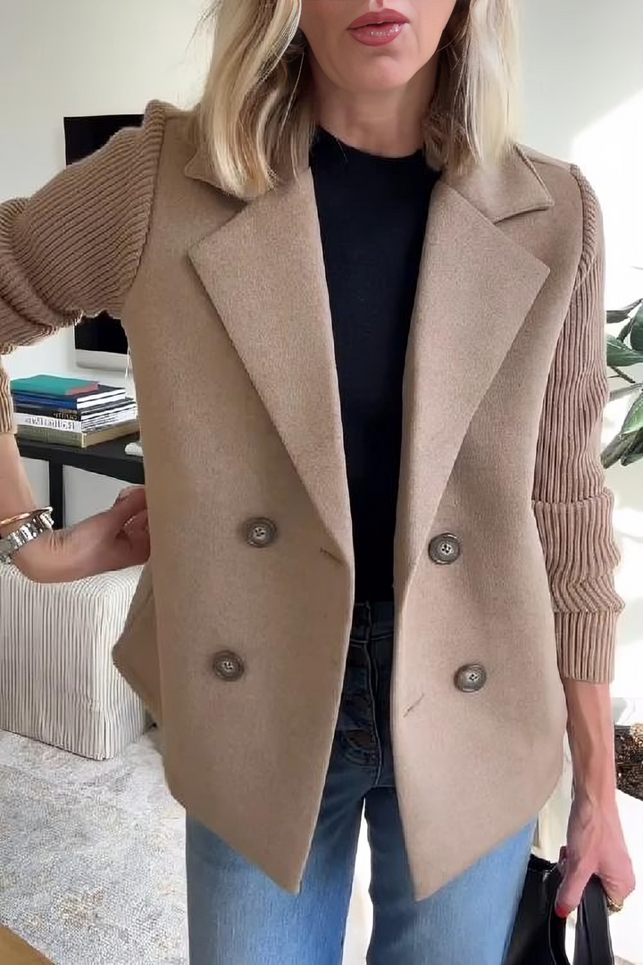 Camela | Blazer med Strikkede Ermer