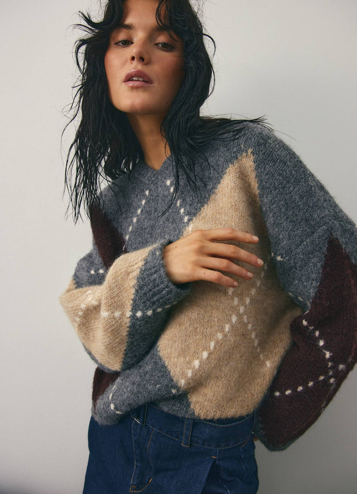 Lola | Lai knit grå genser