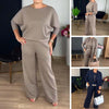 Nora | Elegant 3-delers sett: Lang cardigan, topp og bukser